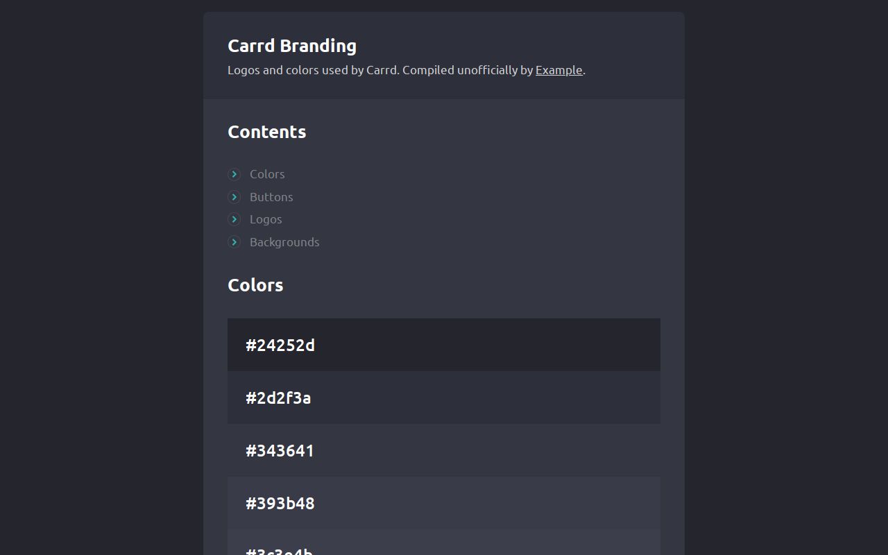 Carrd profile picture for @branding